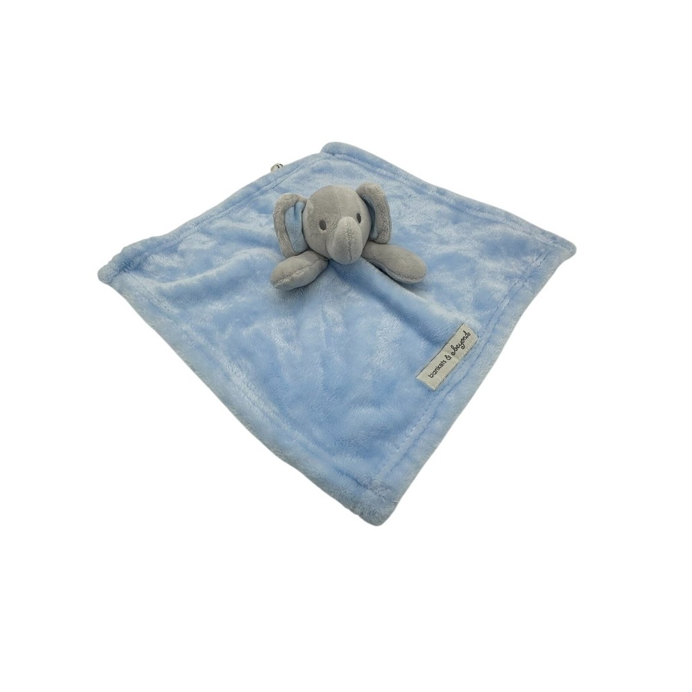 Blankets and Beyond Blue Elephant Lovey Soother Secureity Blanket